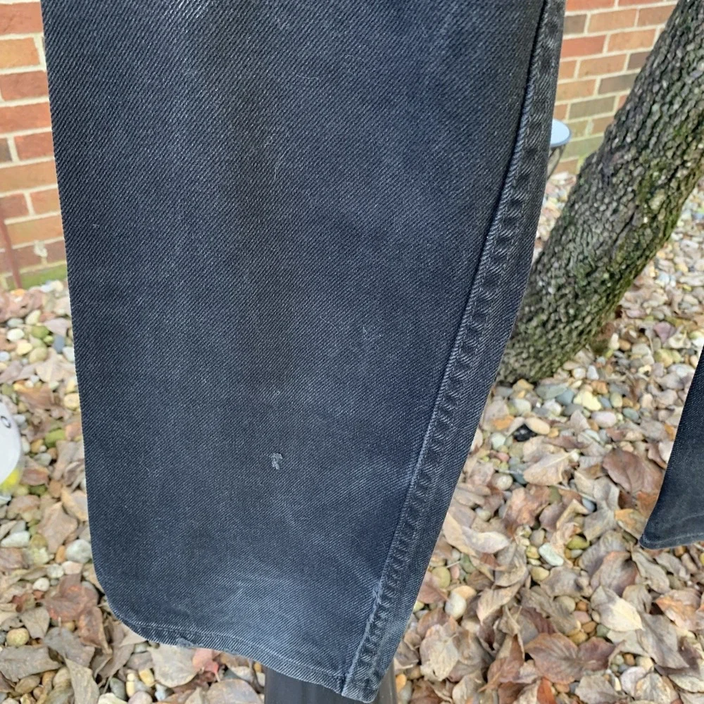 Levis 505 Jeans Mens‎ W32 L32 Black Denim Pants Classic Straight Leg